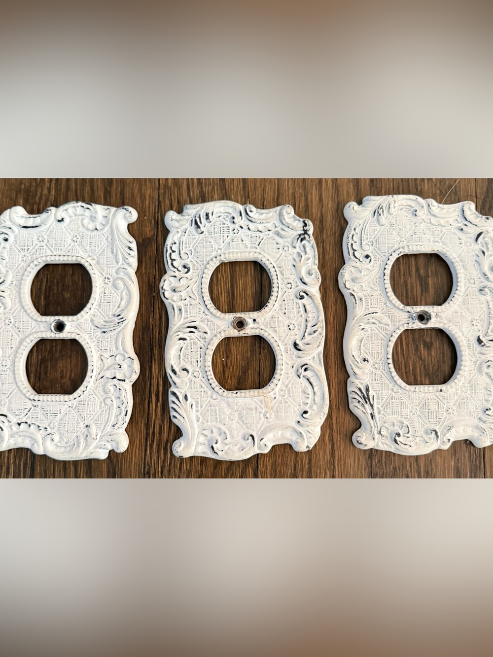Anthropologie Cast Iron Outlet Covers